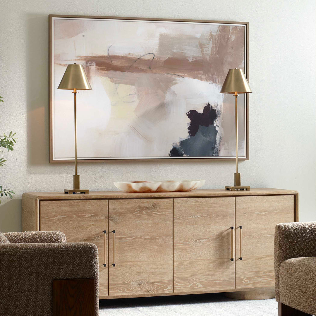Bluster Framed Abstract Canvas