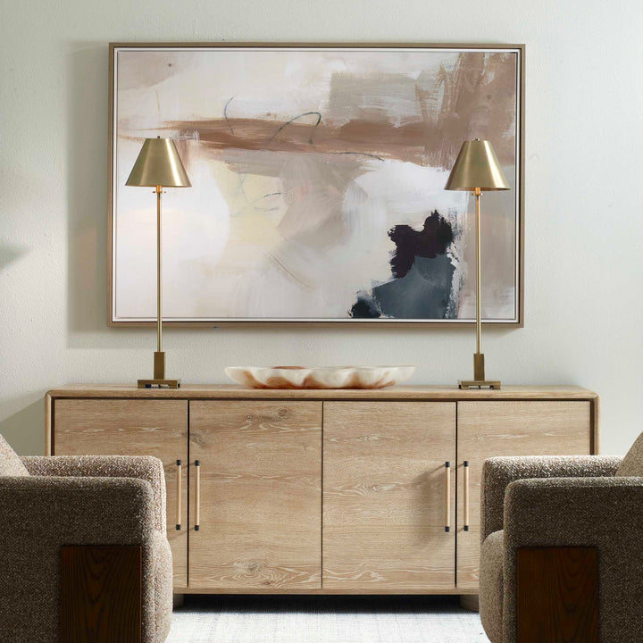 Bluster Framed Abstract Canvas