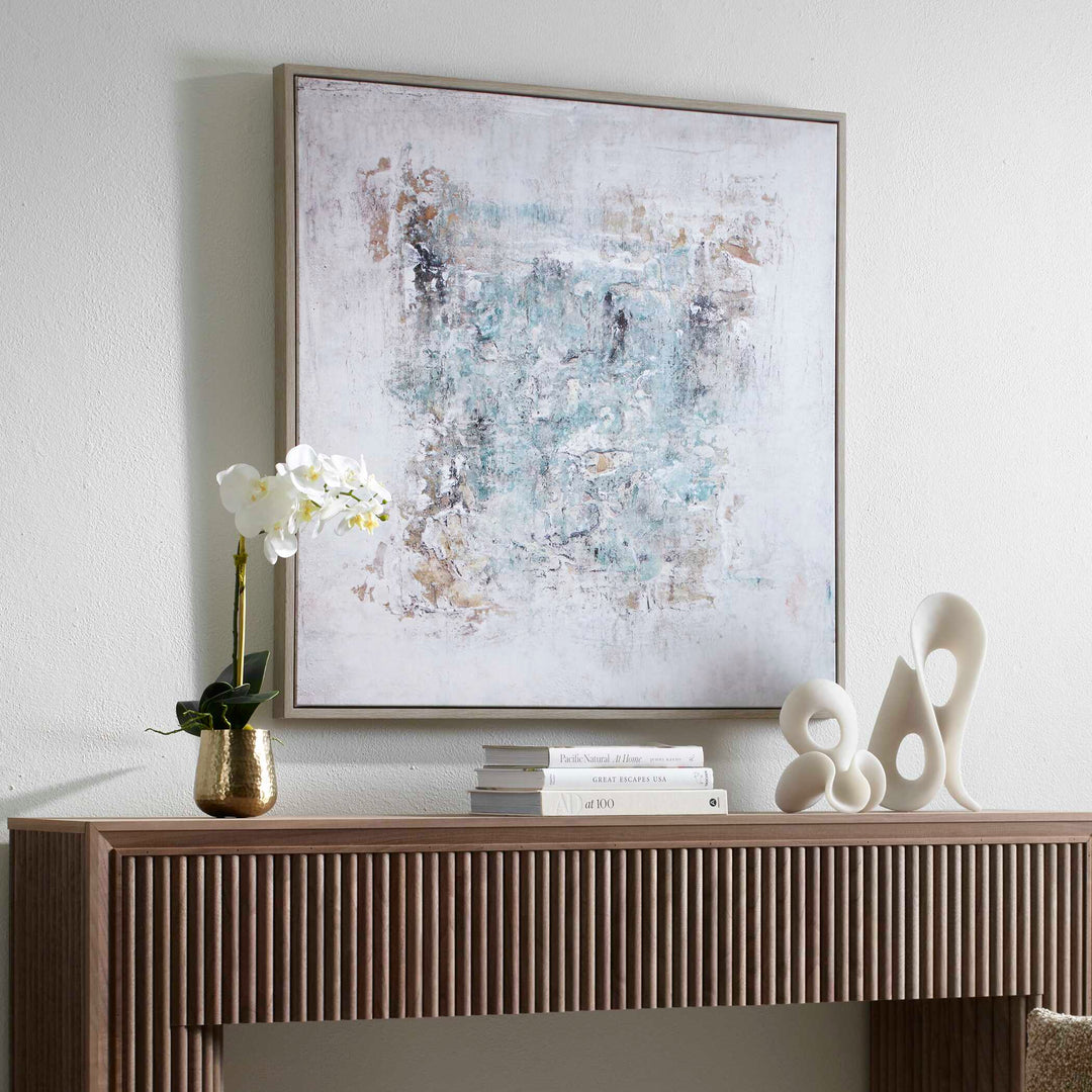 Find Me Here Abstract Framed Canvas Art