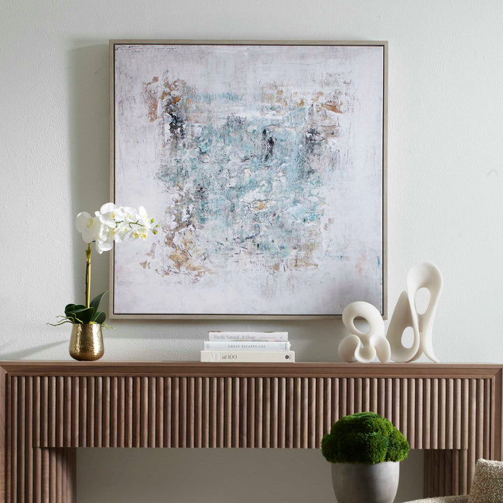Find Me Here Abstract Framed Canvas Art