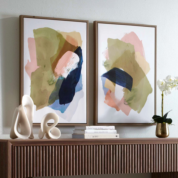 Abstract Afternoon Framed Canvases Set of 2