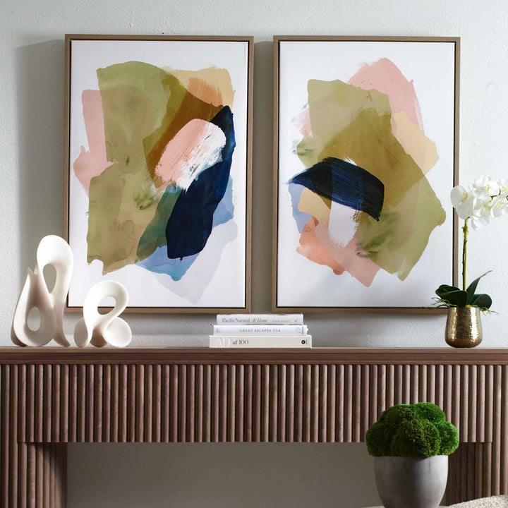 Abstract Afternoon Framed Canvases Set of 2