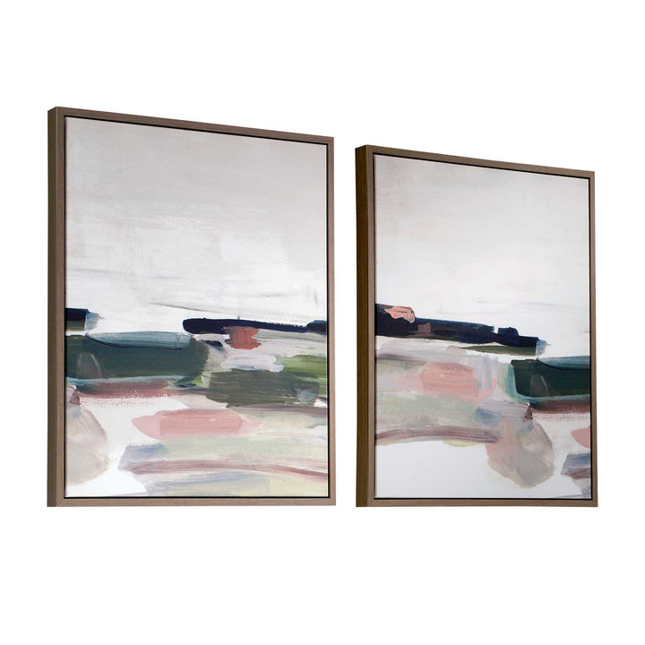 Just Peaking Framed Abstract Prints Set of 2