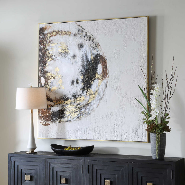 Moon Landing Hand Painted Abstract Art