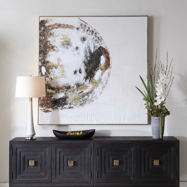 Moon Landing Hand Painted Abstract Art