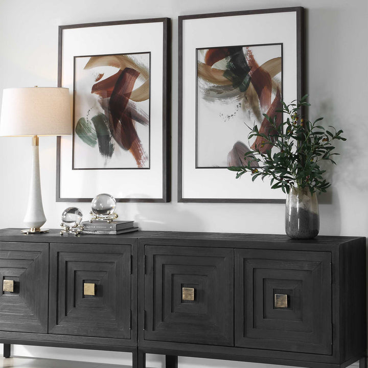 Velocity Framed Abstract Prints, S/2