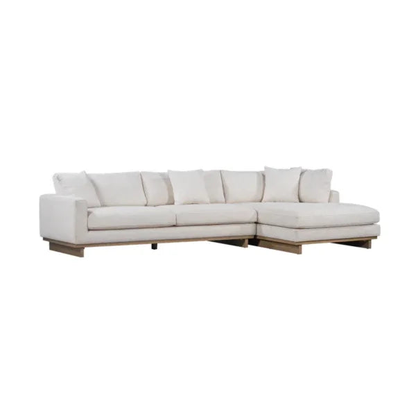 Paxton Polyester Upholstered 131" Sectional Chaise - AmericanHomeFurniture