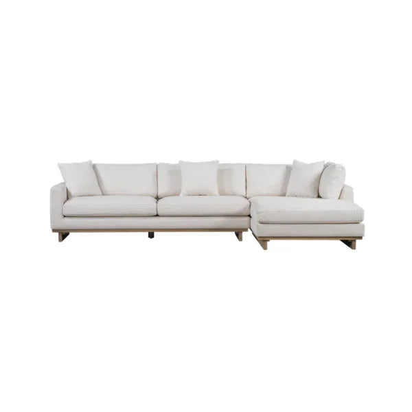 Paxton Polyester Upholstered 131" Sectional Chaise - AmericanHomeFurniture