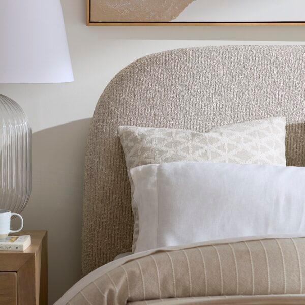 Cora Polyester Upholstered Bed - AmericanHomeFurniture