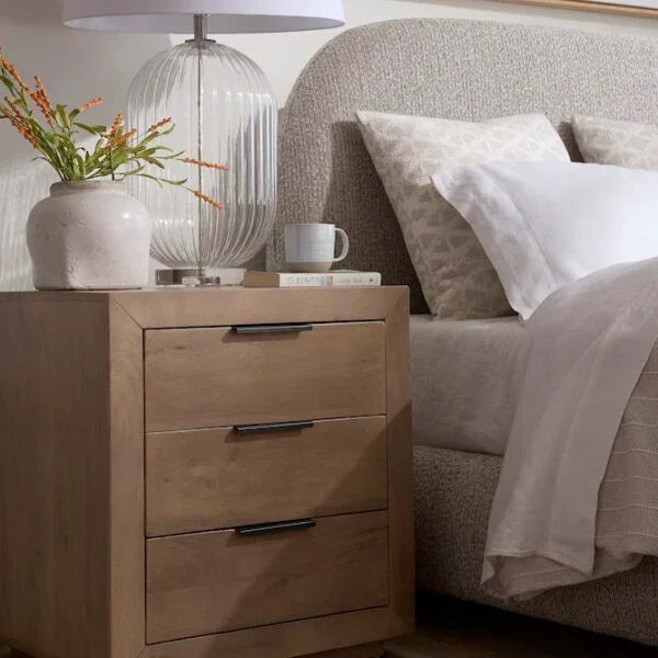 Cora Polyester Upholstered Bed - AmericanHomeFurniture