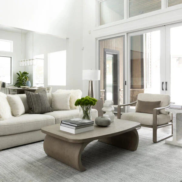 York 60" Grey Coffee Table - AmericanHomeFurniture