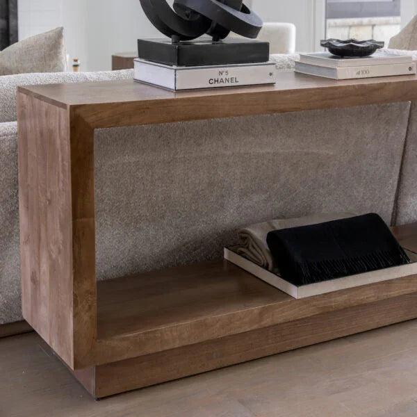 Chicago 84" Light Ash Finish Console Table - AmericanHomeFurniture