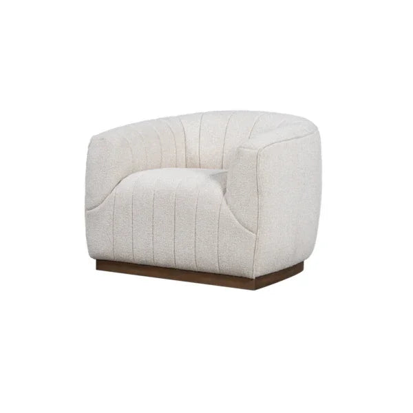 Braidy Upholstered Accent Swivel Chair - AmericanHomeFurniture