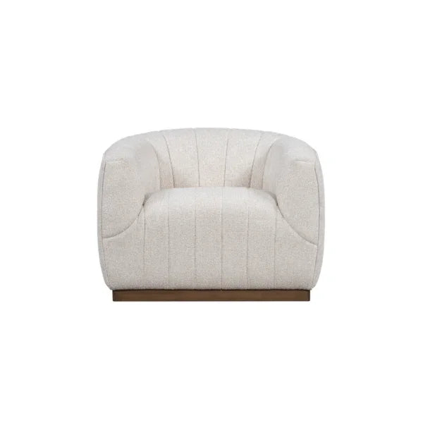 Braidy Upholstered Accent Swivel Chair - AmericanHomeFurniture