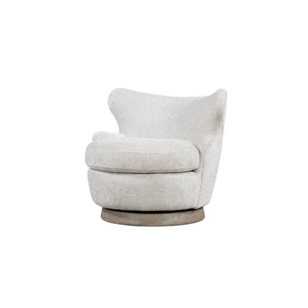 Luna Upholstered Accent Swivel Chair - AmericanHomeFurniture