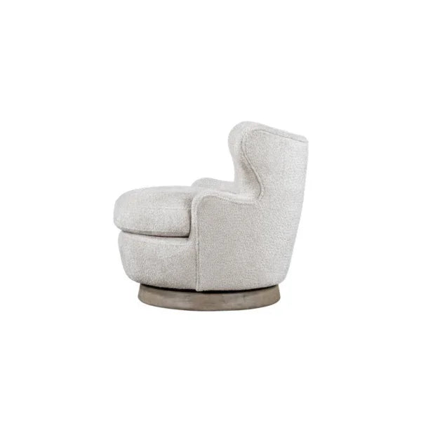 Luna Upholstered Accent Swivel Chair - AmericanHomeFurniture