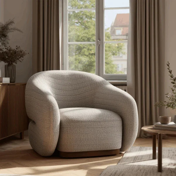 Devon Upholstered Accent Swivel Chair - AmericanHomeFurniture