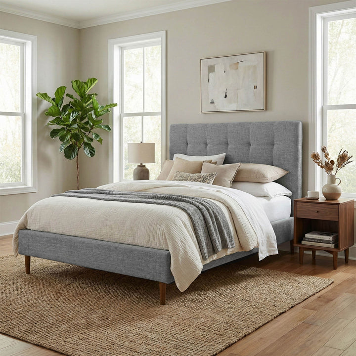 Audrey King Bed - Slate