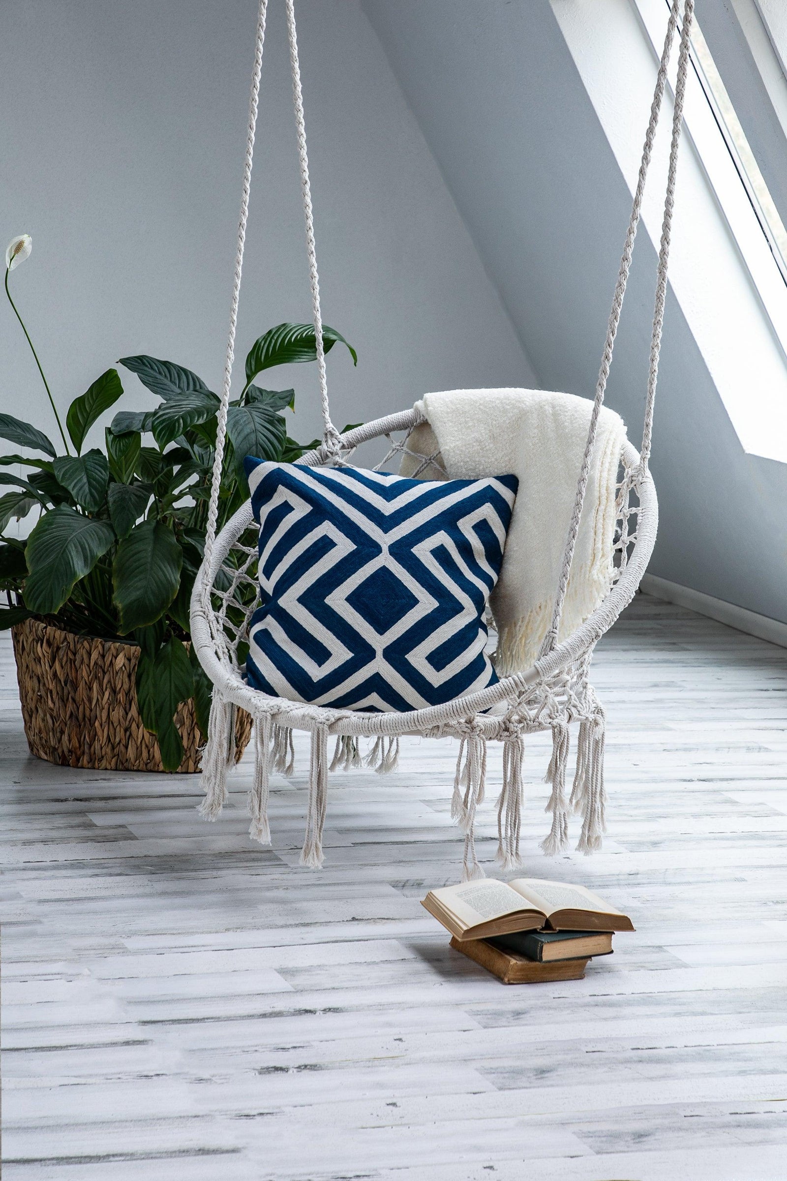 Fibre by Auskin - Geometric Crewel Cotton Square Cushion - CKGEOS51 | American Home Furniture