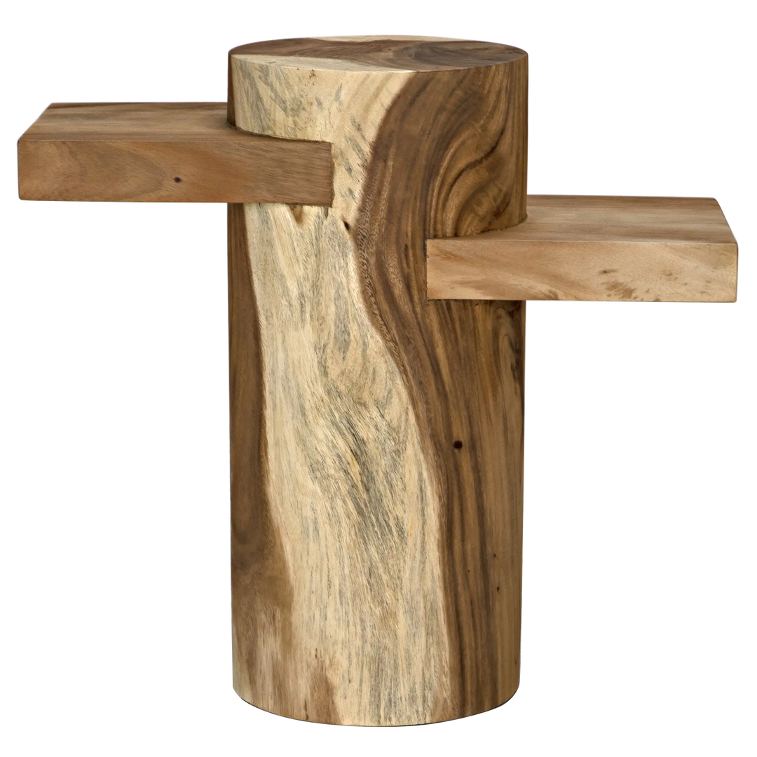 American Home Furniture | Noir - Tabula Side Table, Munggur Wood