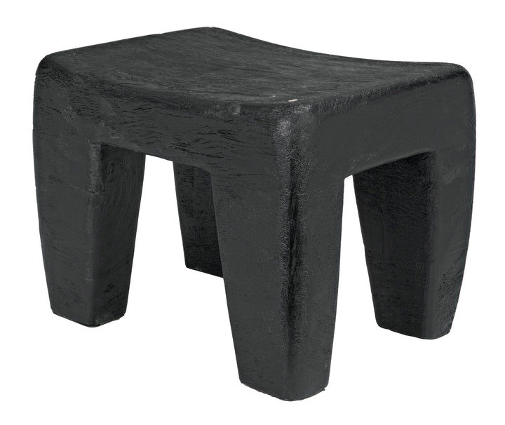 American Home Furniture | Noir - Sumo Stool, Black Burnt