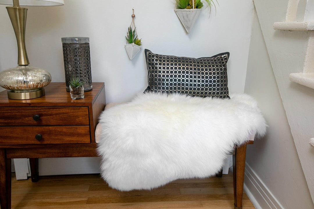 Cowhide Cushion Laser Cut Rectangle - AmericanHomeFurniture