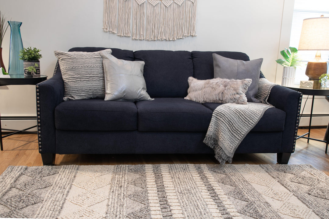 Metallic Leather Square Cushion - AmericanHomeFurniture