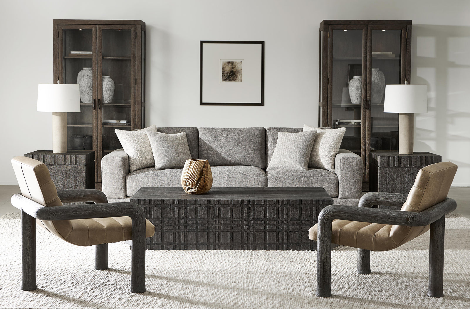 American Home Furniture Bernhardt Lars Fabric Sofa