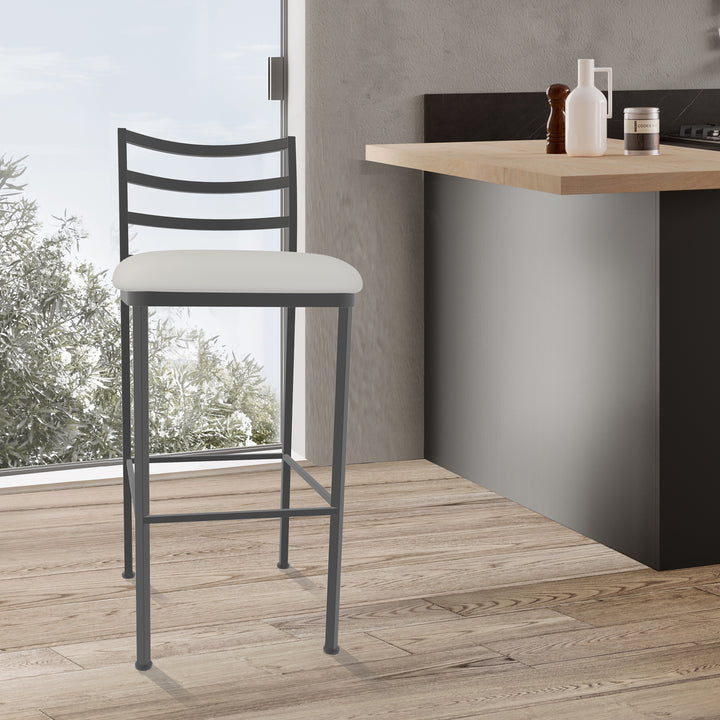 17"W x 21"D x 41"H / Vail Pure White/Firestone Grey