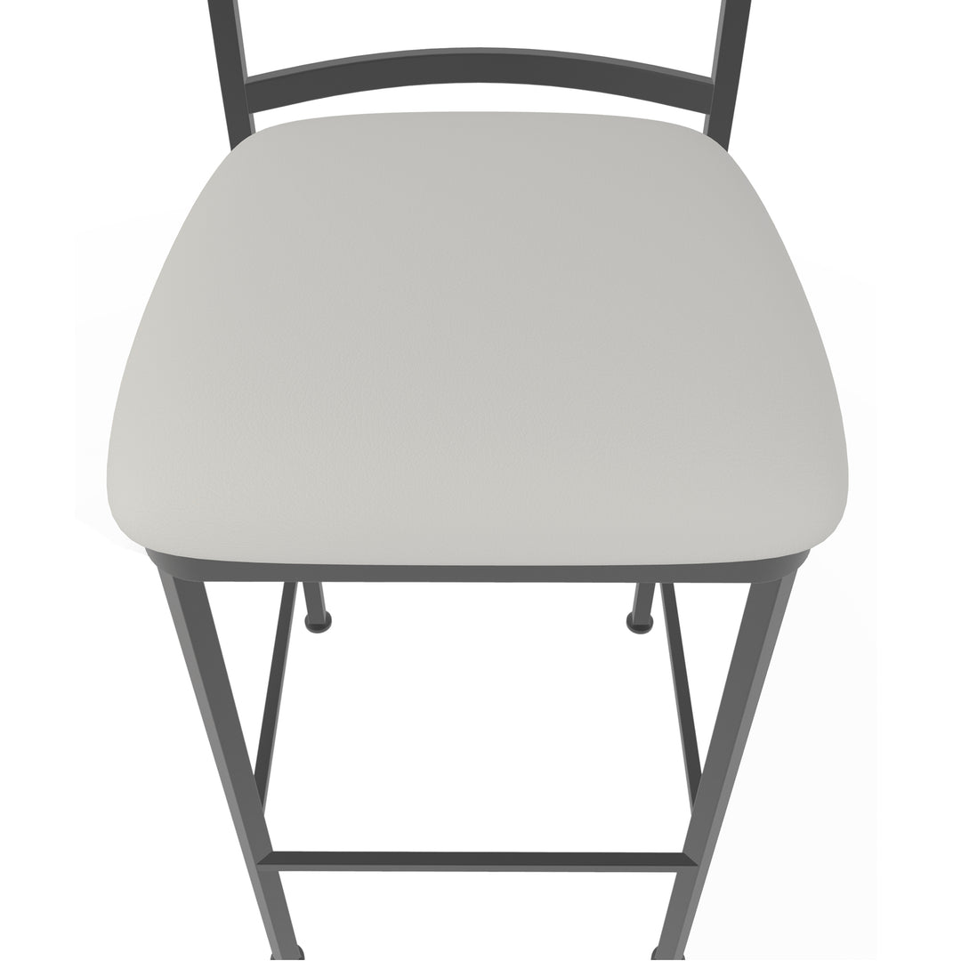 17"W x 21"D x 45"H / Vail Pure White/Firestone Grey