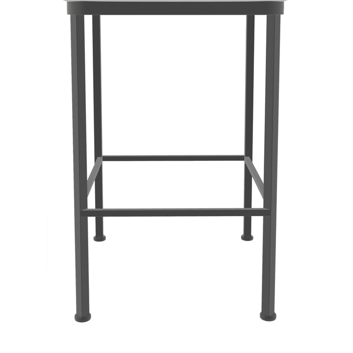 17"W x 21"D x 45"H / Vail Pure White/Firestone Grey