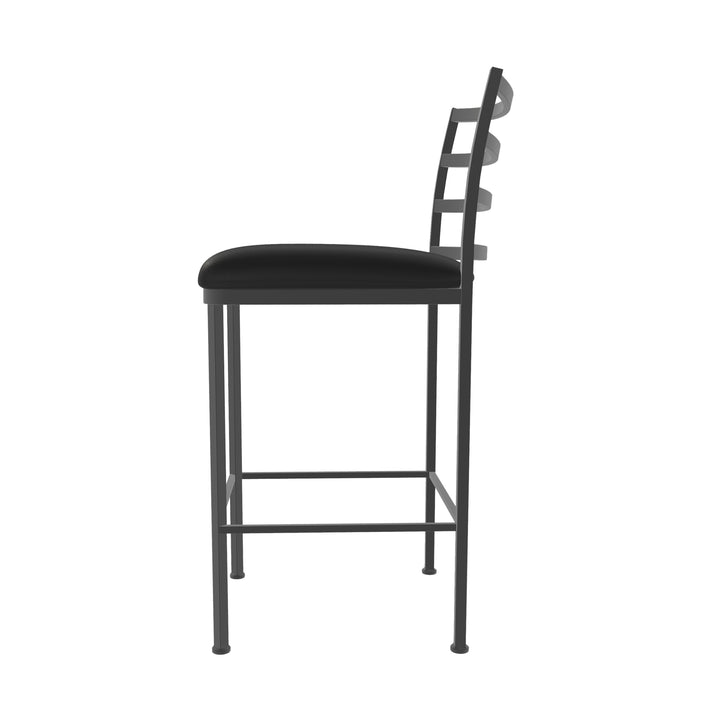 17"W x 21"D x 45"H / Licorice Black/Firestone Grey