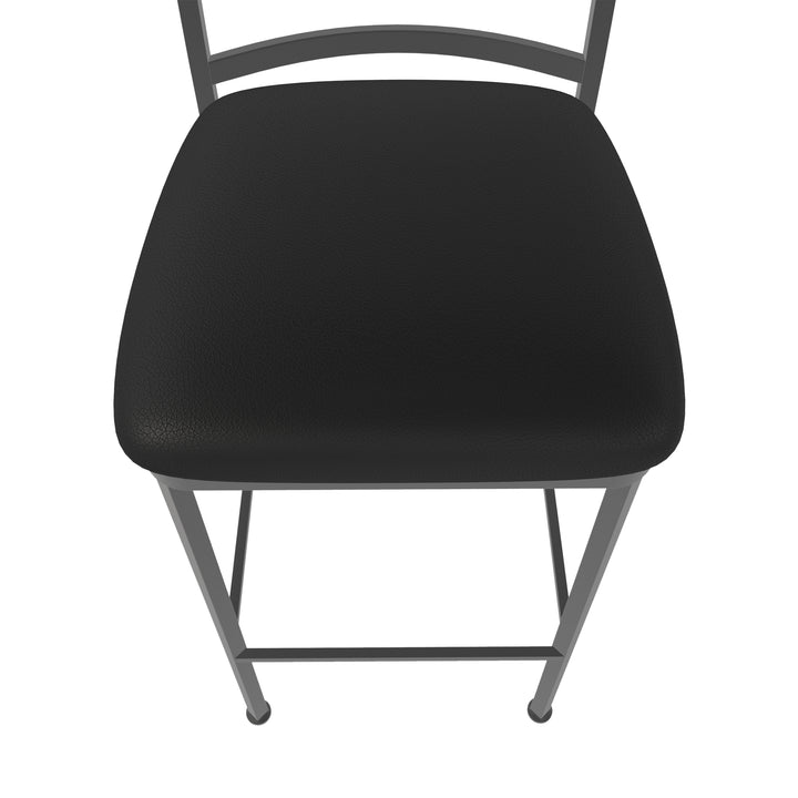 17"W x 21"D x 45"H / Licorice Black/Firestone Grey