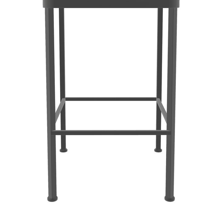 17"W x 21"D x 45"H / Licorice Black/Firestone Grey