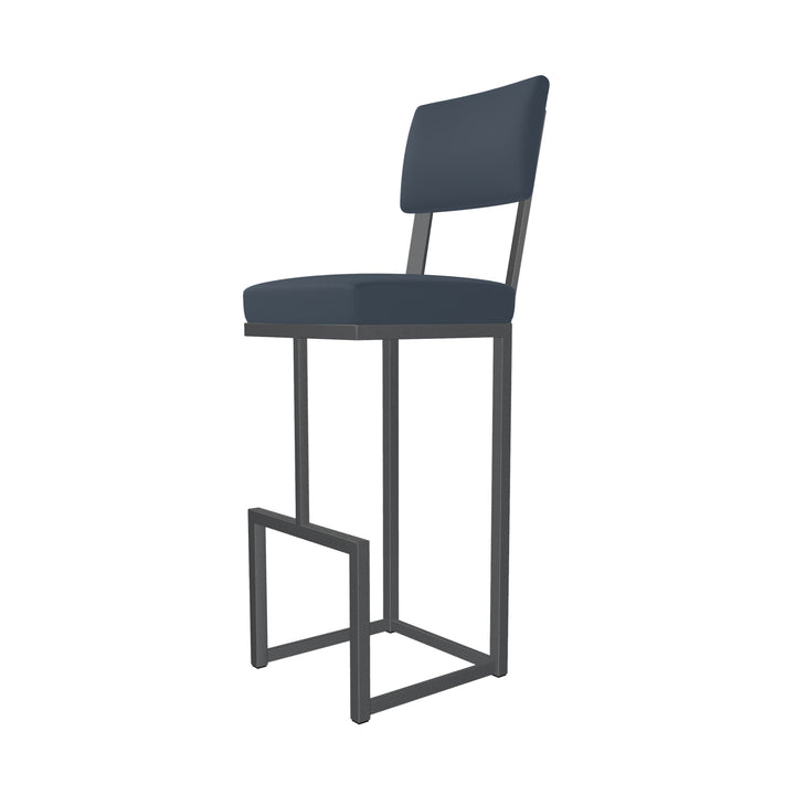 14"W x 18.5"D x 41"H / Midnight Blue/Lustrous Silver White