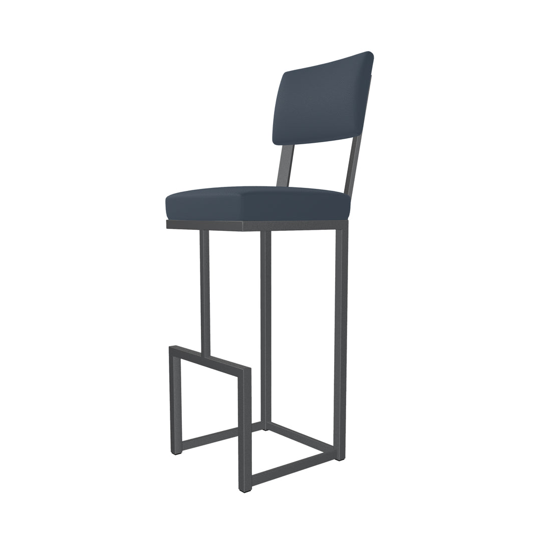 14"W x 18.5"D x 45"H / Midnight Blue/Lustrous Silver White