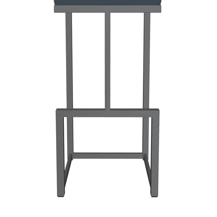 14"W x 18.5"D x 45"H / Midnight Blue/Lustrous Silver White