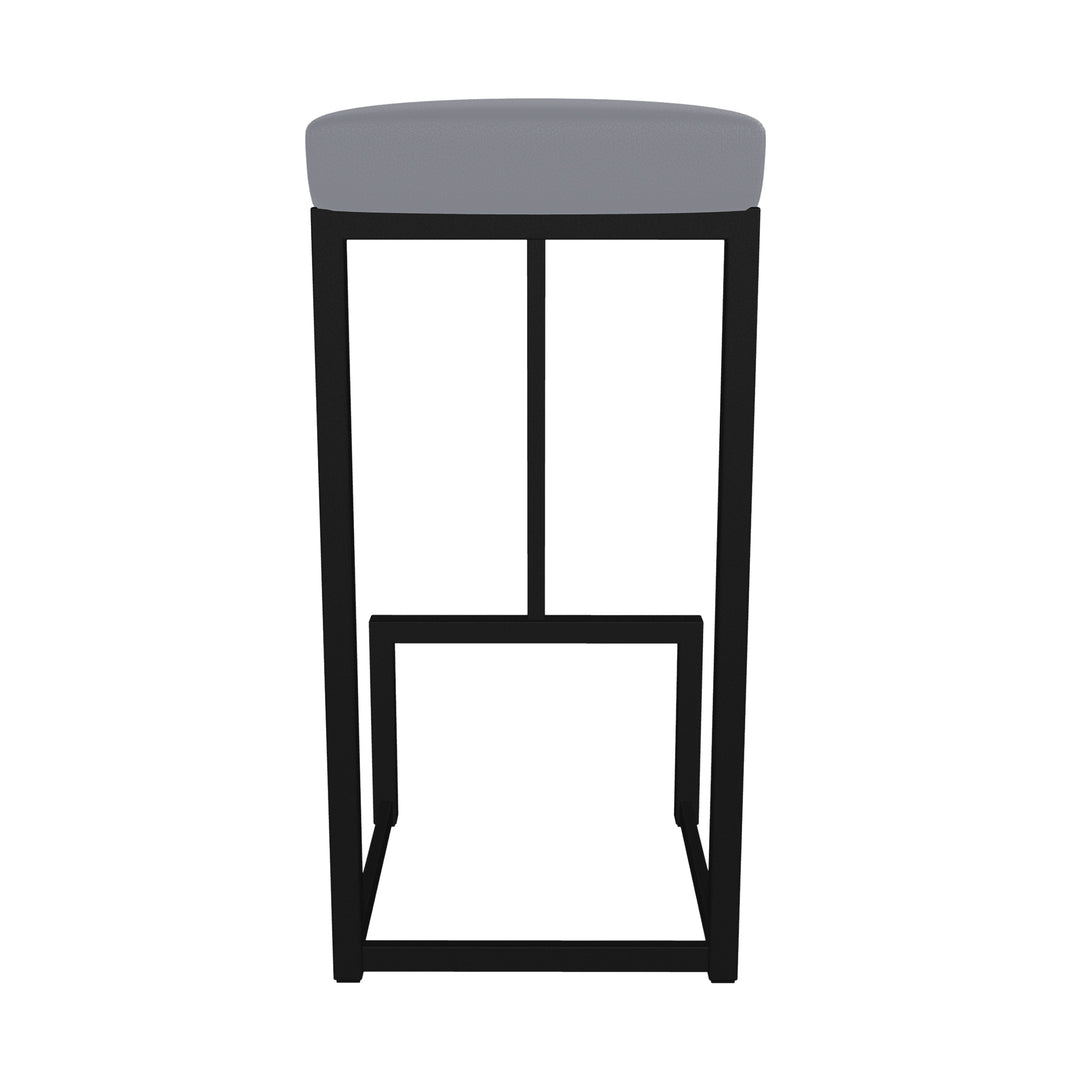 14.5"W x 14.5"D x 26"H / Charcoal Gray/Sable Onyx