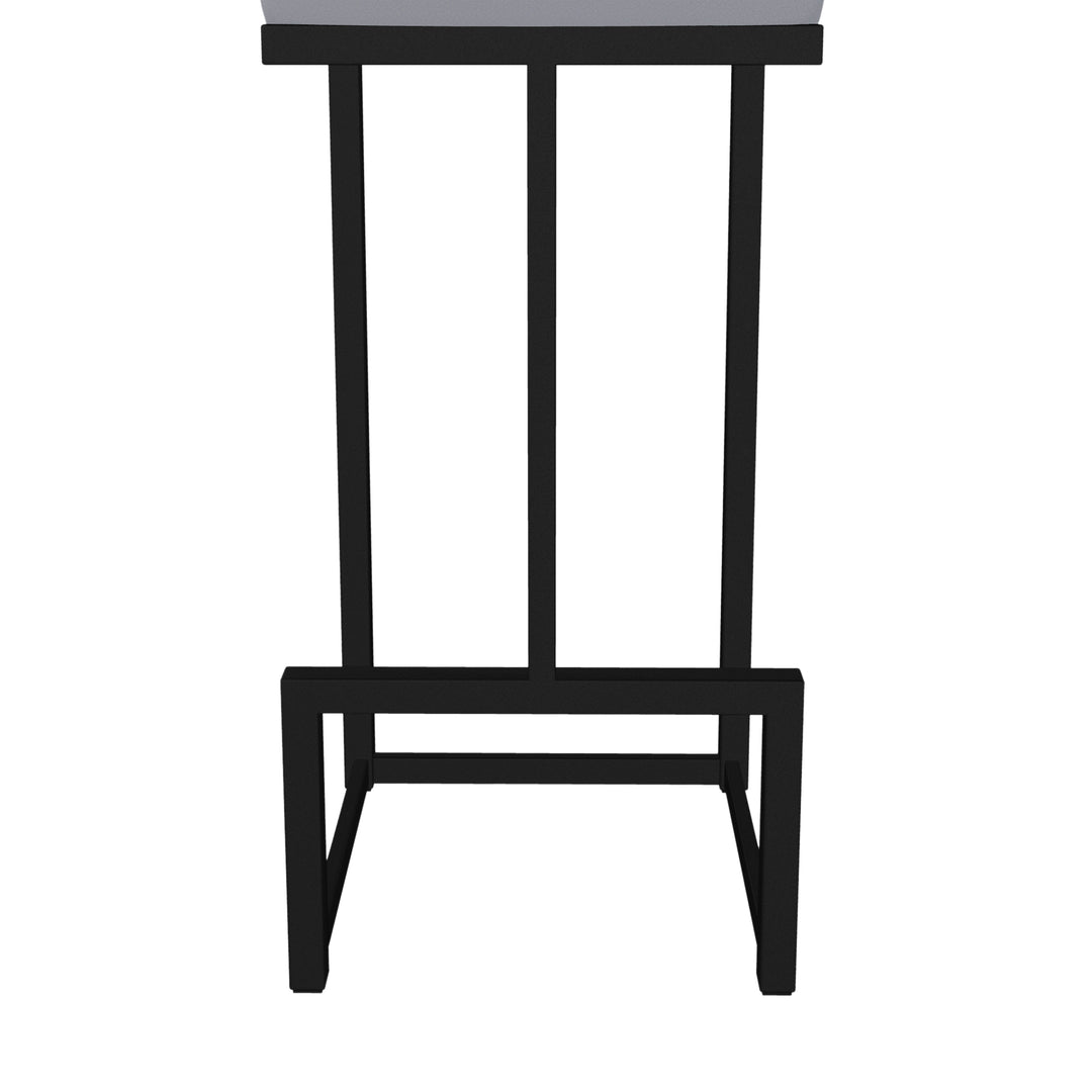 14.5"W x 14.5"D x 26"H / Charcoal Gray/Sable Onyx