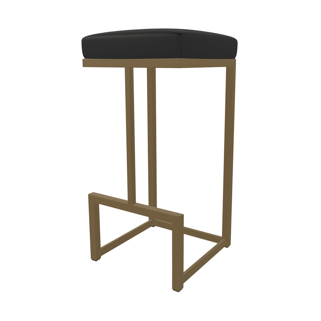 14.5"W x 14.5"D x 26"H / Licorice Black/Milky Gold