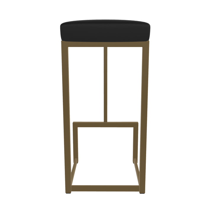 14.5"W x 14.5"D x 26"H / Licorice Black/Milky Gold