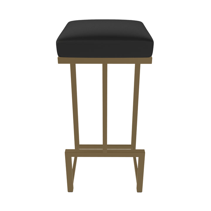 14.5"W x 14.5"D x 26"H / Licorice Black/Milky Gold