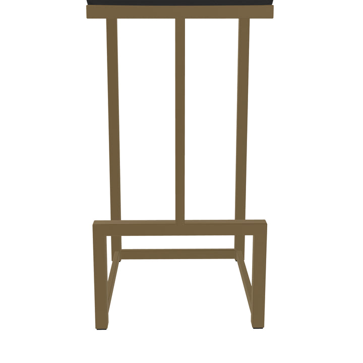 14.5"W x 14.5"D x 26"H / Licorice Black/Milky Gold