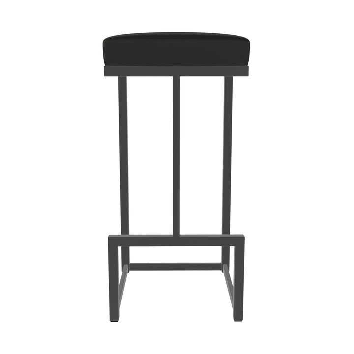 14.5"W x 14.5"D x 26"H / Licorice Black/Firestone Grey