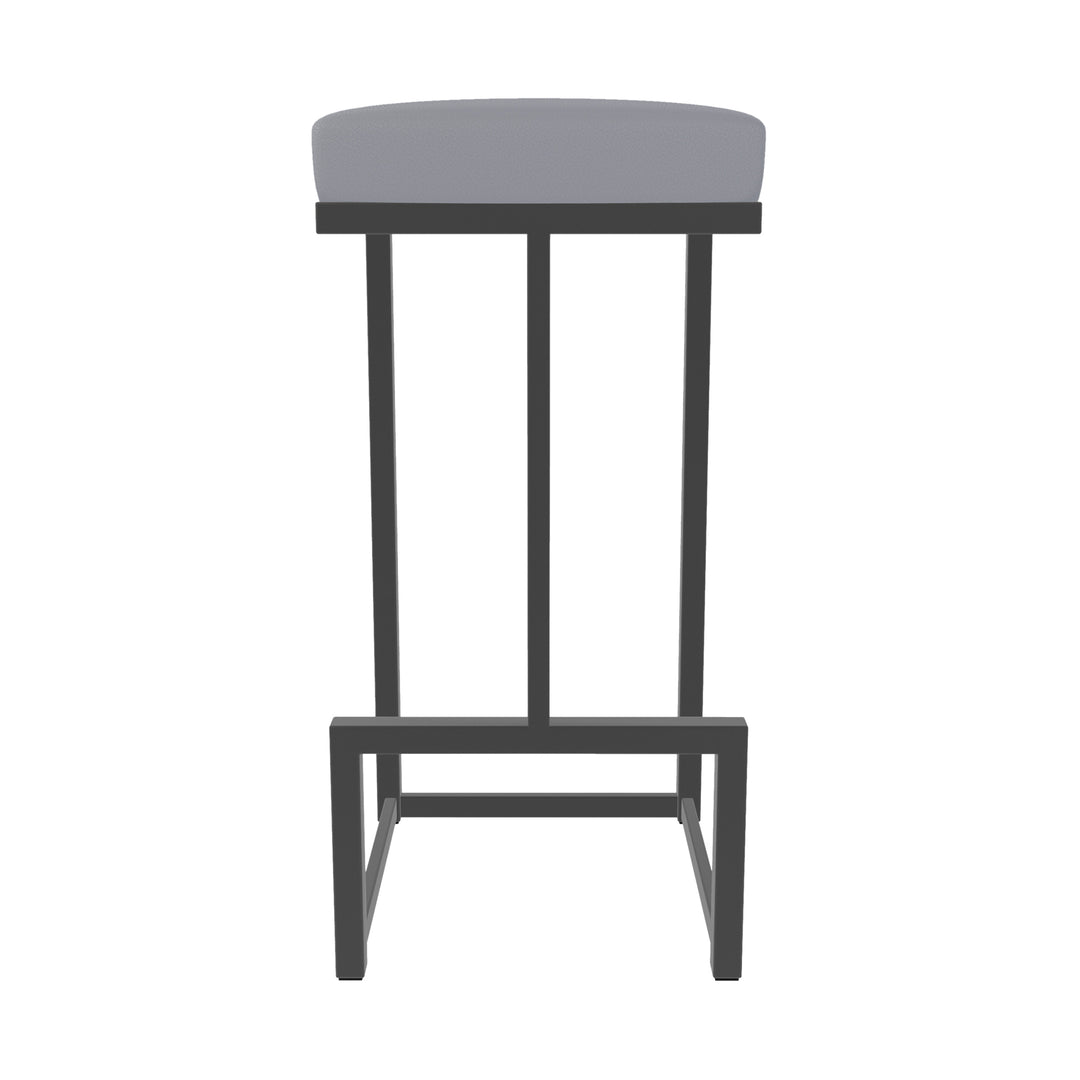 14.5"W x 14.5"D x 26"H / Charcoal Gray/Firestone Grey