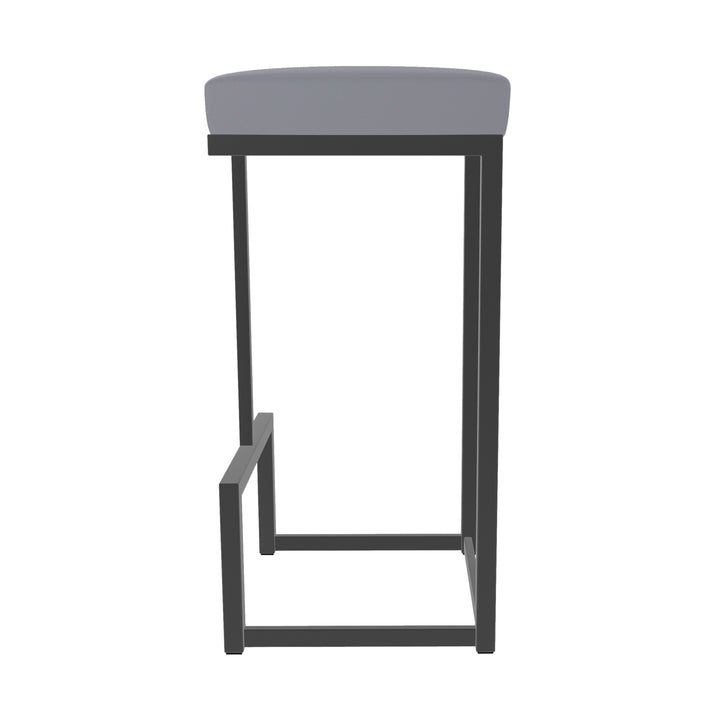 14.5"W x 14.5"D x 26"H / Charcoal Gray/Firestone Grey