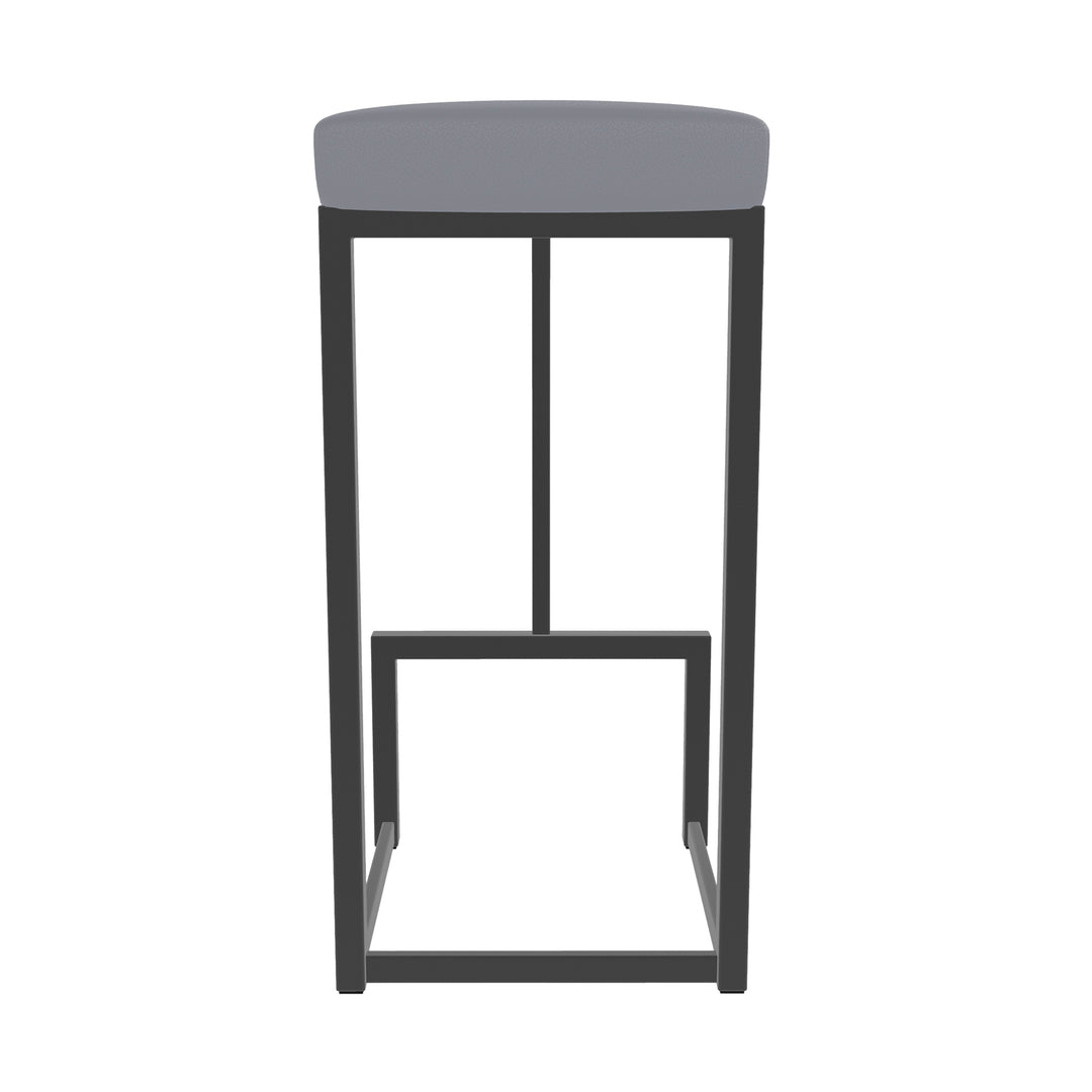 14.5"W x 14.5"D x 26"H / Charcoal Gray/Firestone Grey