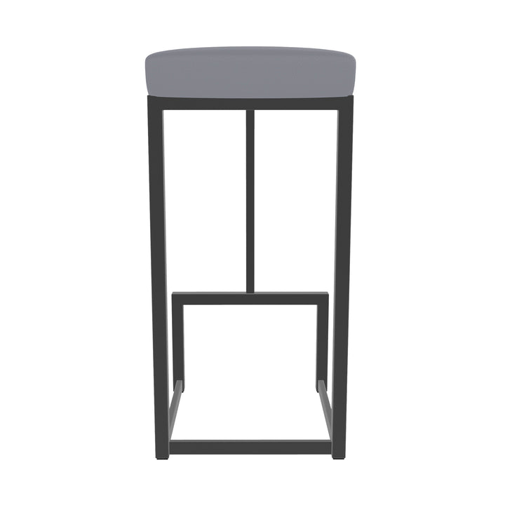 14.5"W x 14.5"D x 26"H / Charcoal Gray/Firestone Grey