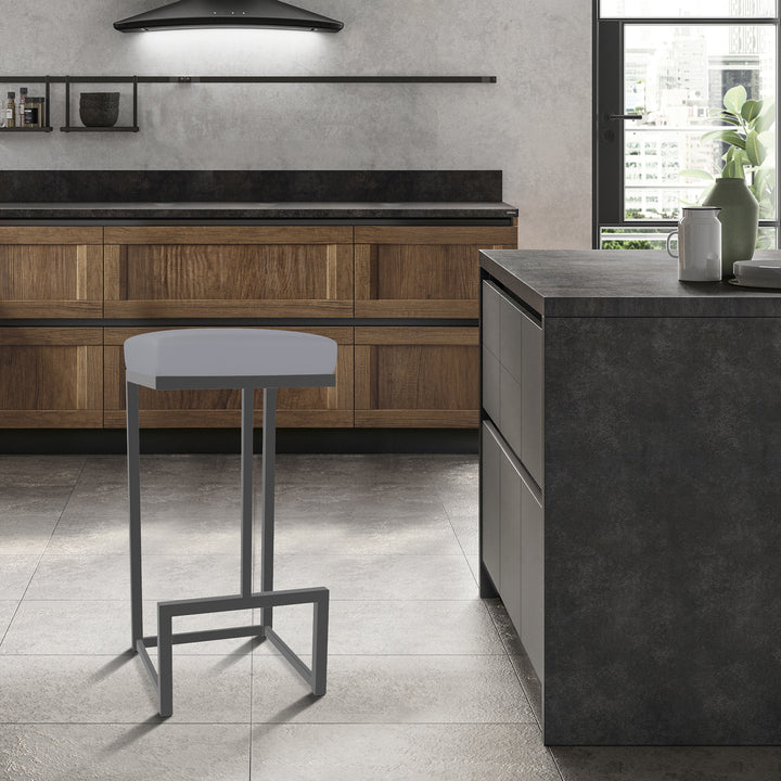 14.5"W x 14.5"D x 26"H / Charcoal Gray/Firestone Grey