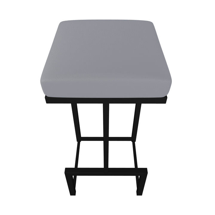 14.5"W x 14.5"D x 30"H / Charcoal Gray/Sable Onyx